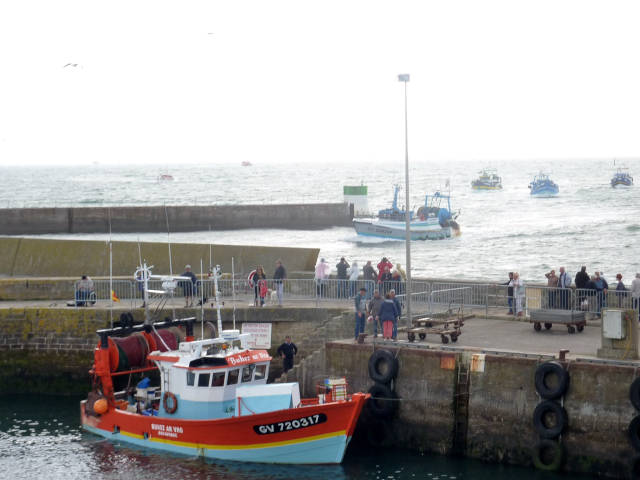 arrivée des bateaux