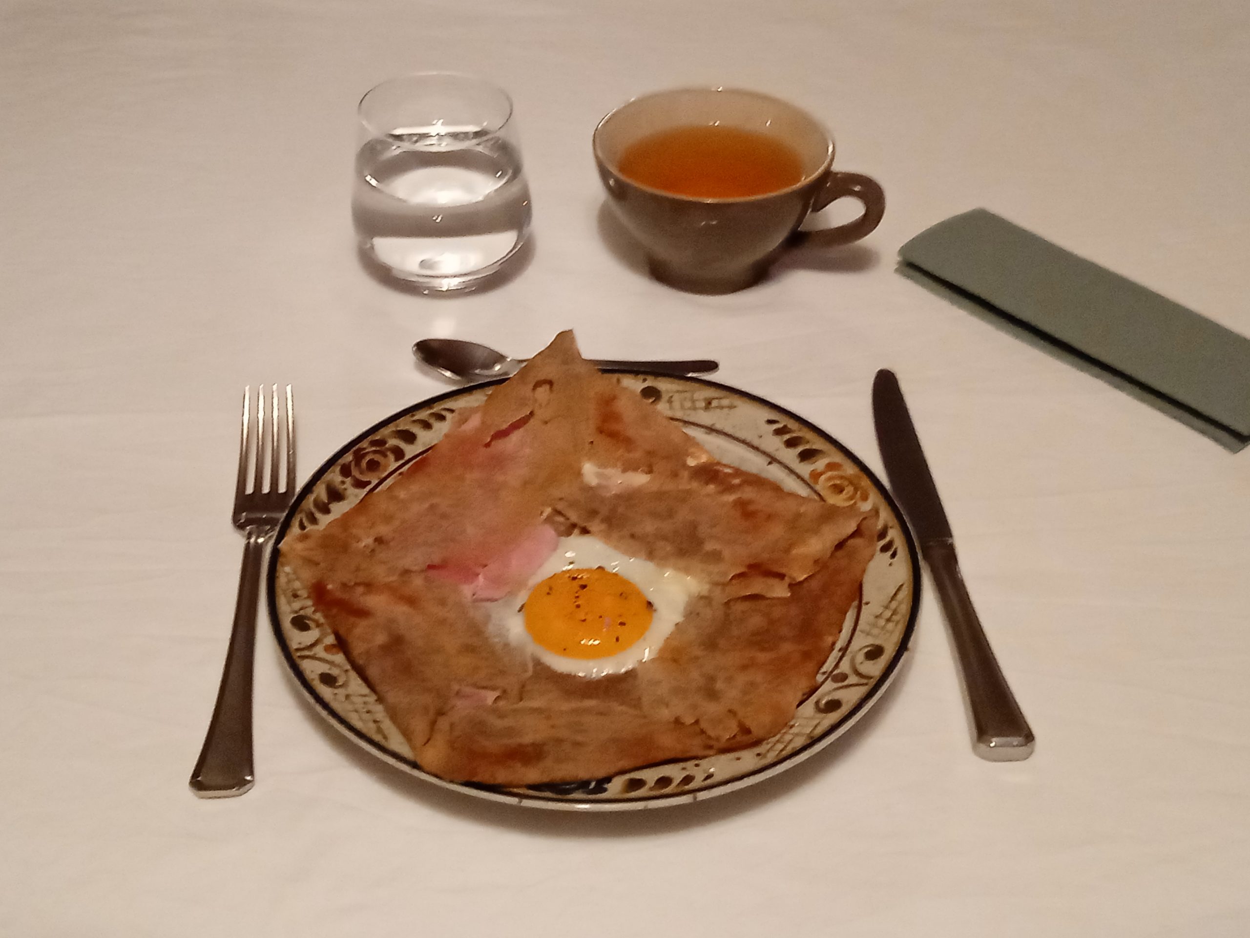 crepe oeuf miroir jambon fromage